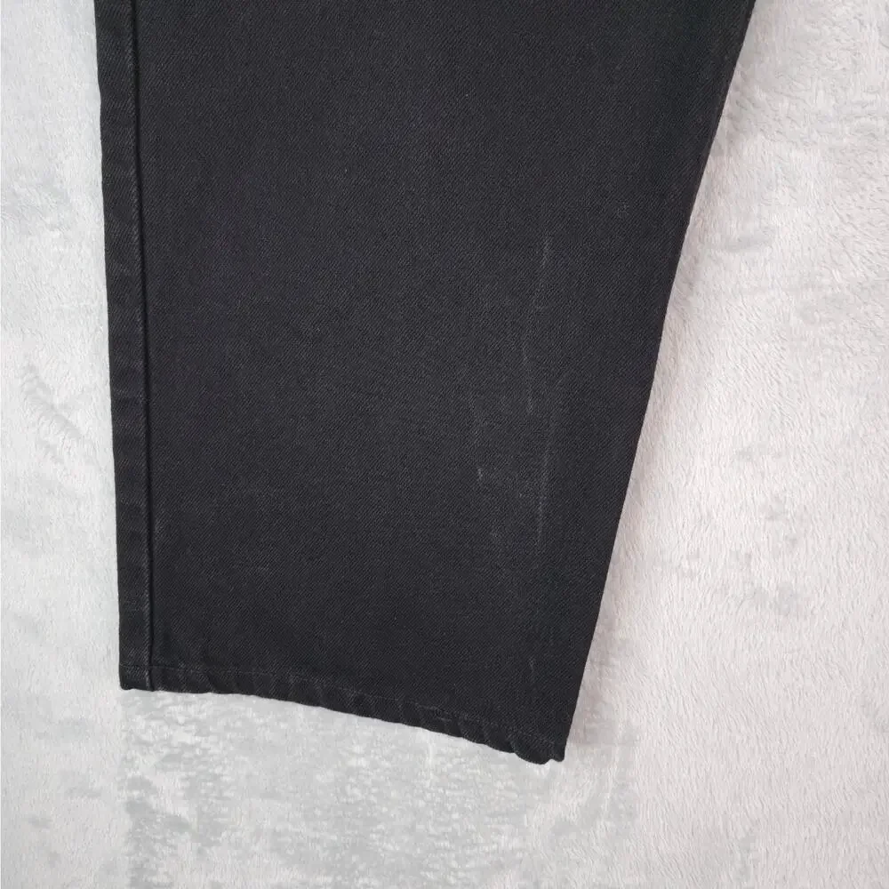 Vintage Levis 550 Jeans Mens Hemmed‎ 40x24 Black Relaxed Fit DIY Cutoff Shorts